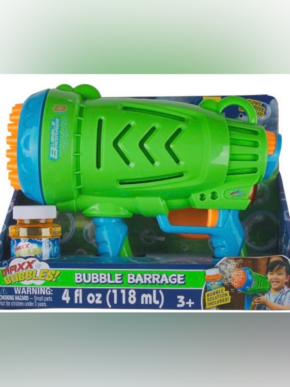 Bubble Barrage Kids Bubble Blaster - Green